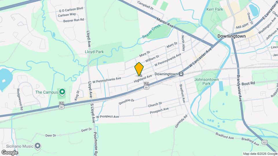 407 Highland Ave, Unit 1 Map and Location Details