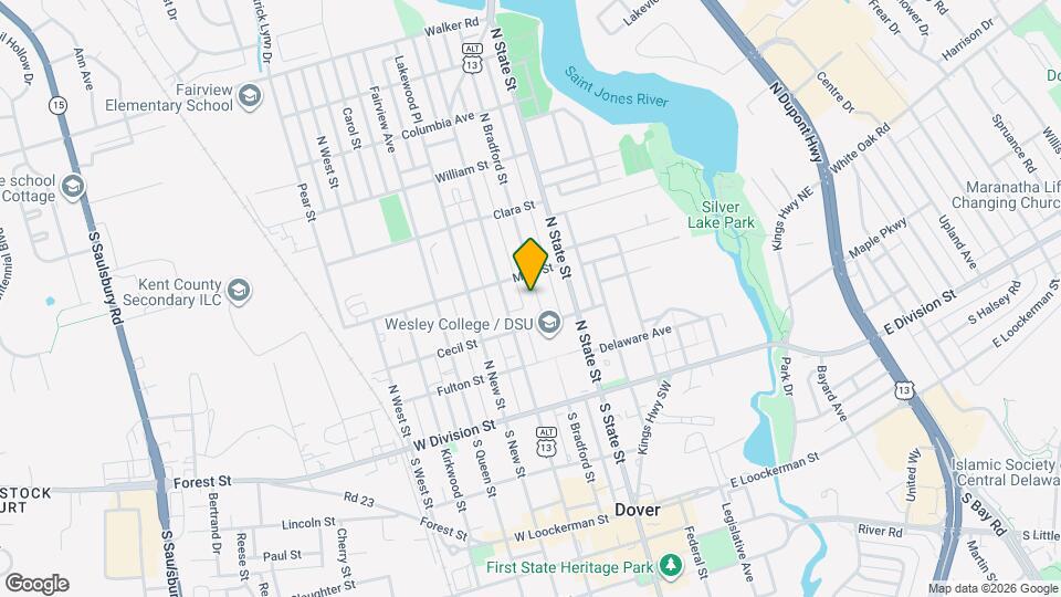 222 N Bradford St Map and Location Details