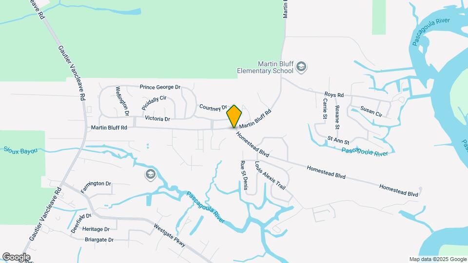 1625 Martin Bluff Rd Map and Location Details