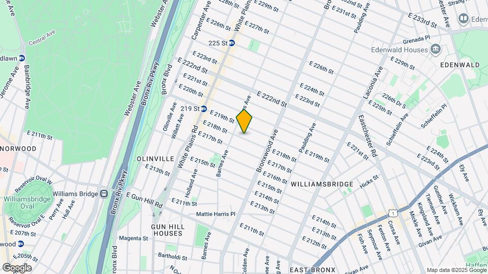 821-825 218th St Map and Location Details