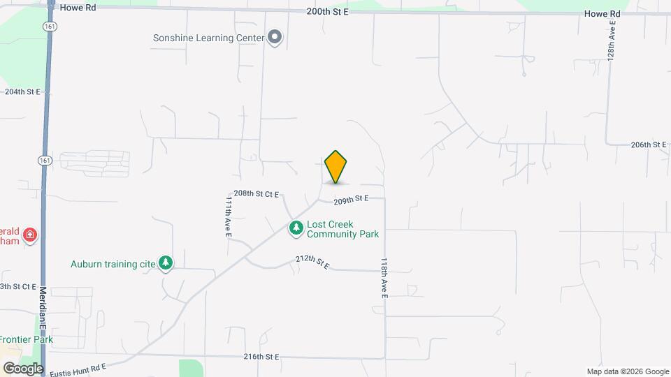 20803 115th Avenue Ct E Mapa y Detalles de la Ubicación