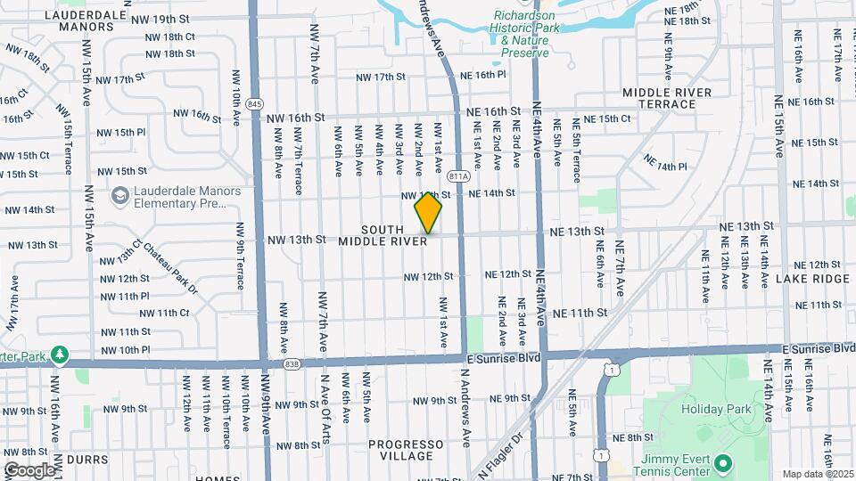 1242 NW 2nd Ave Map and Location Details