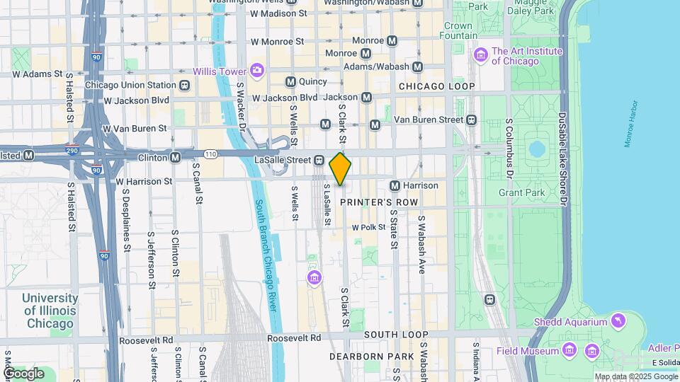630 S Clark St, Unit 3711 Map and Location Details