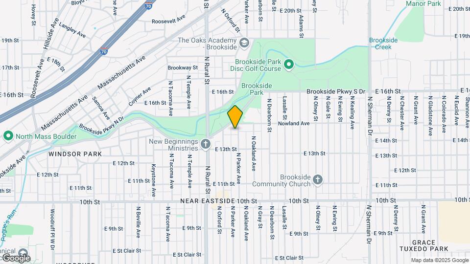 1338 N Parker Ave Map and Location Details