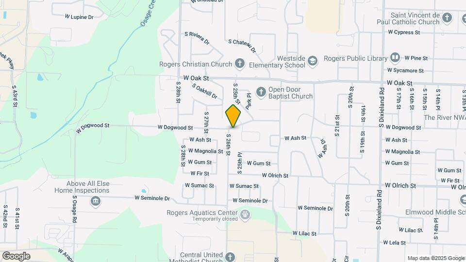2522 W Dogwood St Map and Location Details