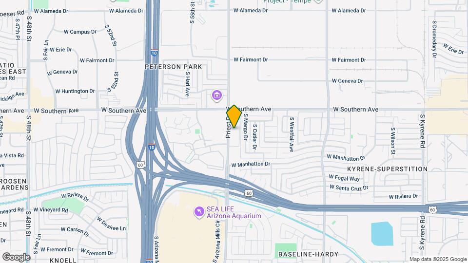 Tempe Villa Map and Location Details