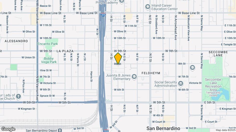 755 W 8th St Map and Location Details