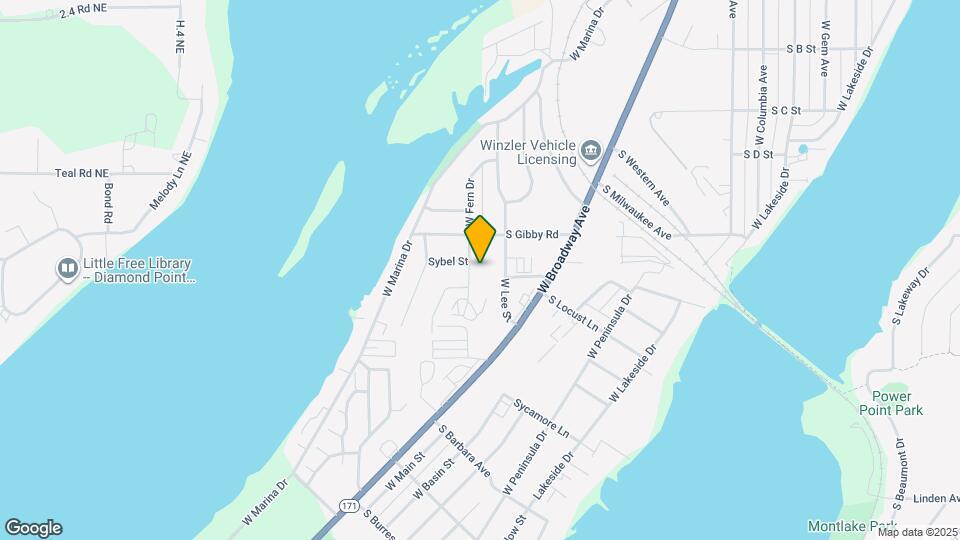 1709 W Fern Dr Map and Location Details