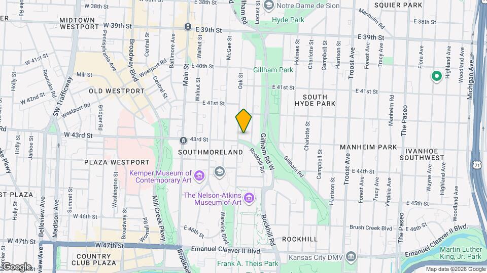 402 E 43rd St Map and Location Details