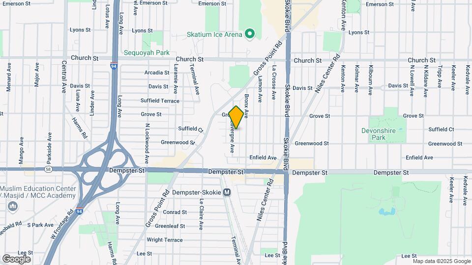8923 Lavergne Ave, Unit 2S Map and Location Details