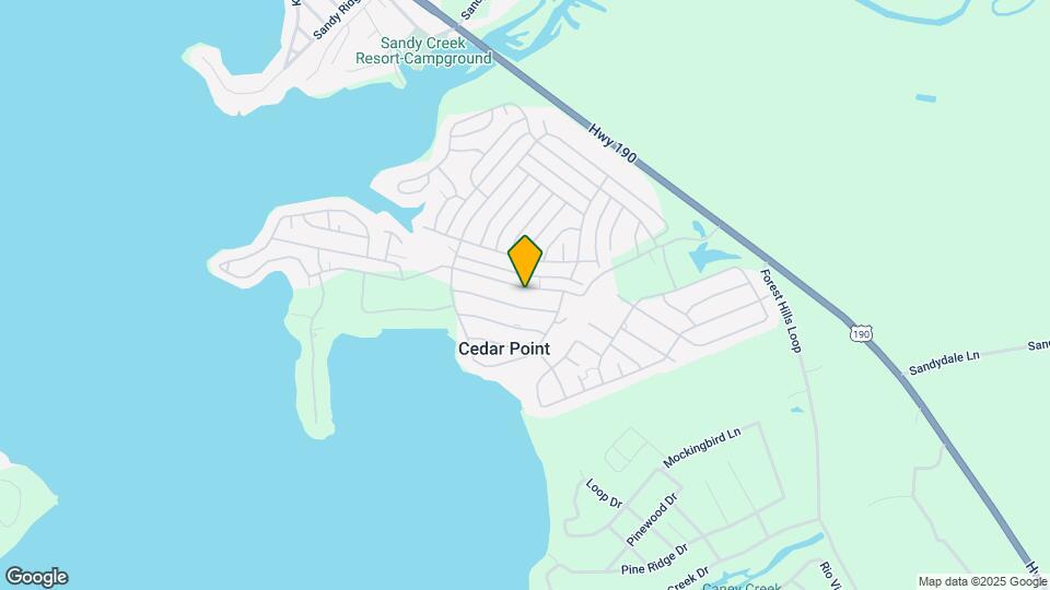 609 Cedar Point Dr Map and Location Details