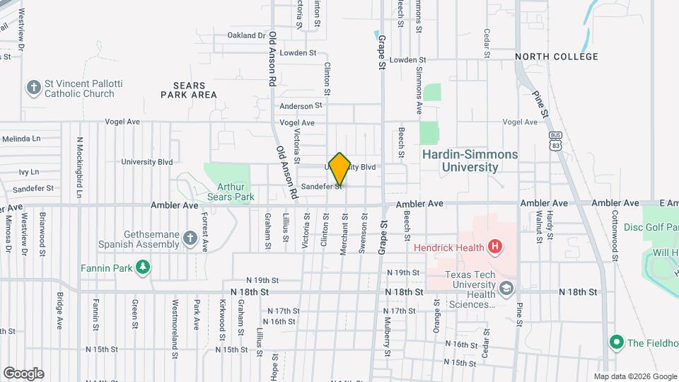 1809 Sandefer St Map and Location Details