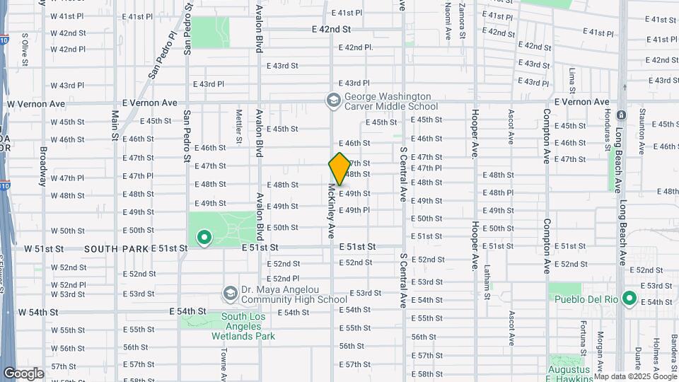 865 E 49th St Map and Location Details