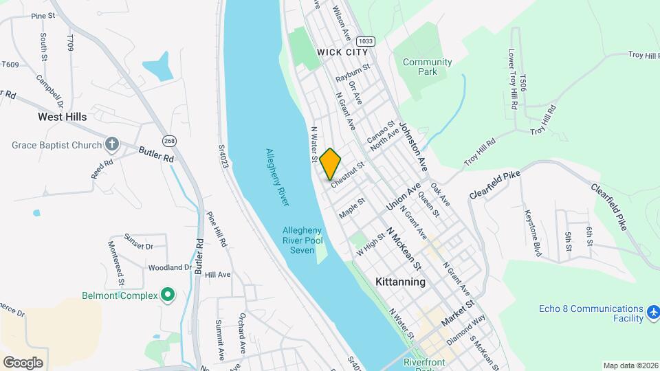 217 Chestnut St, Unit 217 B Map and Location Details