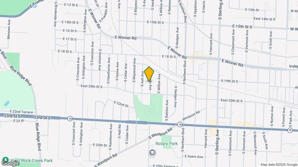 1926 S Hardy Ave Map and Location Details