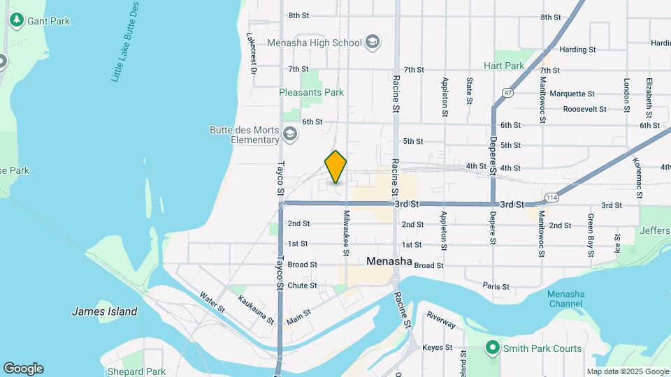 314 Milwaukee St Mapa y Detalles de la Ubicación