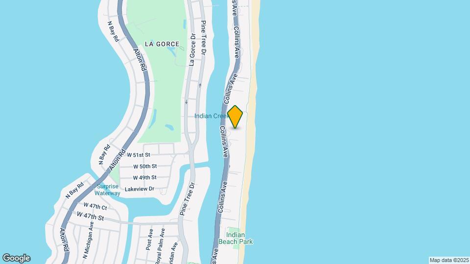 5151 Collins Ave, Unit 6th Floor Map and Location Details