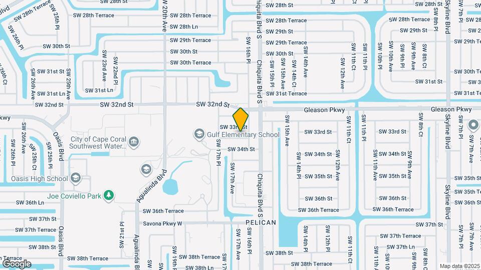 1625 SW 33rd Terrace Map and Location Details