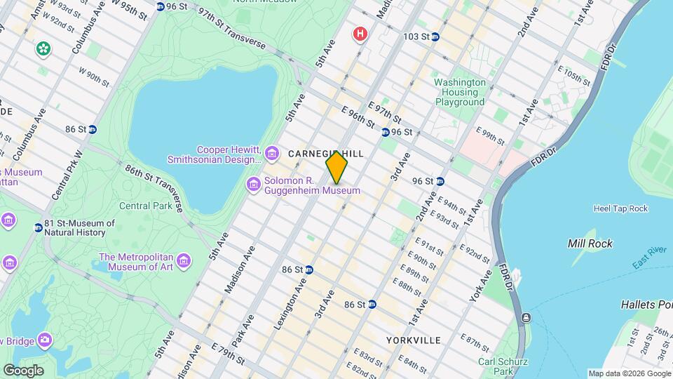 117 E 91st St Map and Location Details