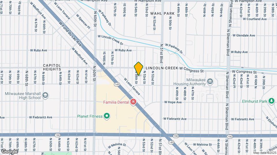 4338 N 54th St Map and Location Details