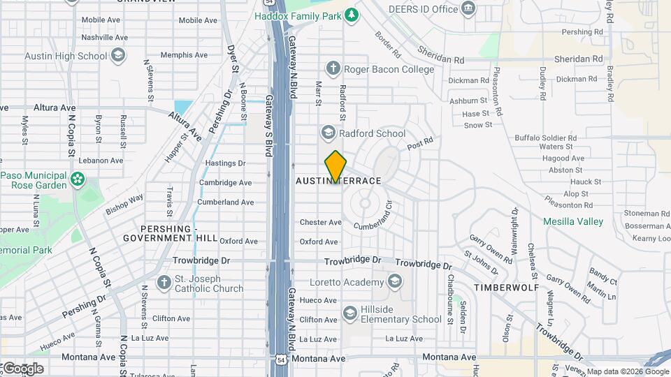 4424 Cambridge Ave Map and Location Details