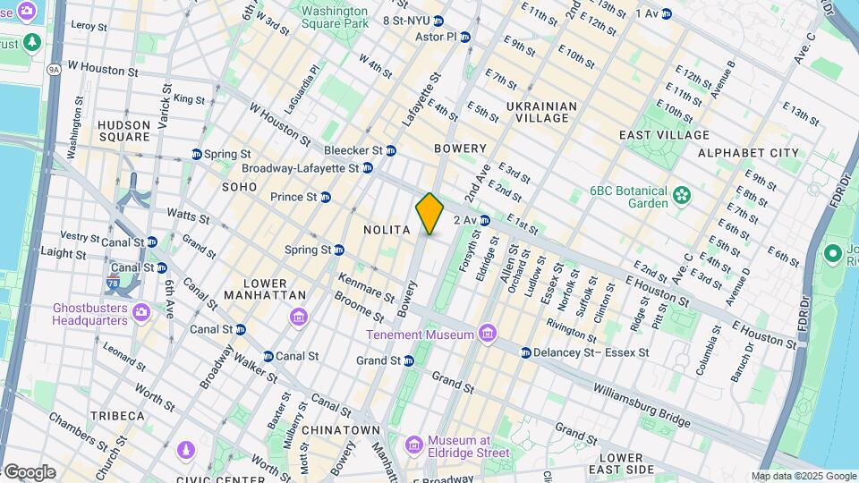 243 Bowery Map and Location Details