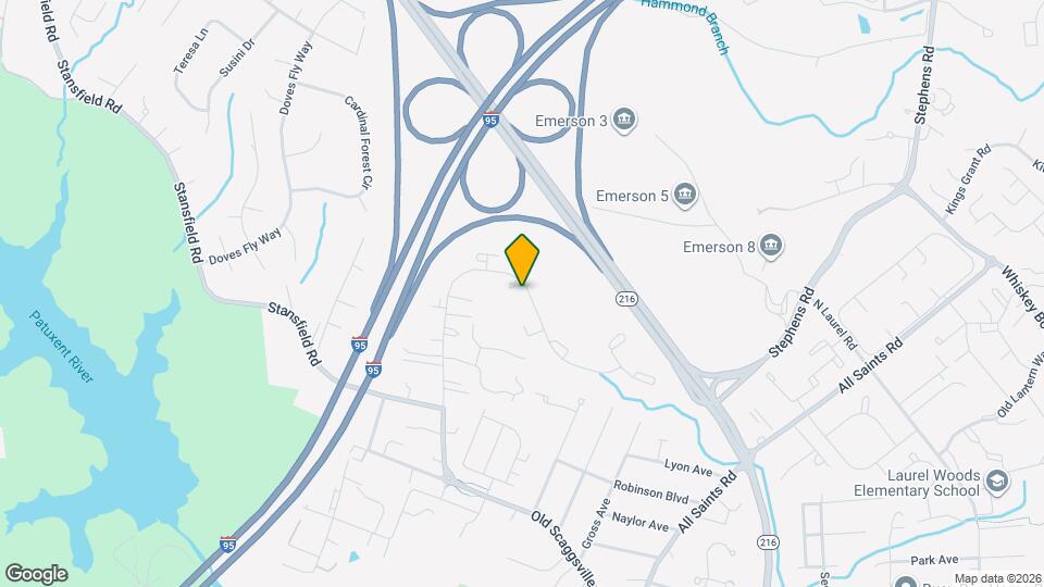 8871 Old Scaggsville Rd Map and Location Details