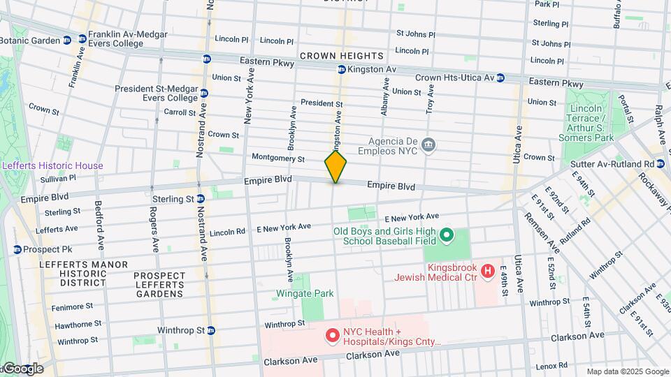 437 Kingston Ave Mapa y Detalles de la Ubicación