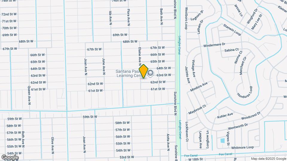2616 62nd St W Map and Location Details