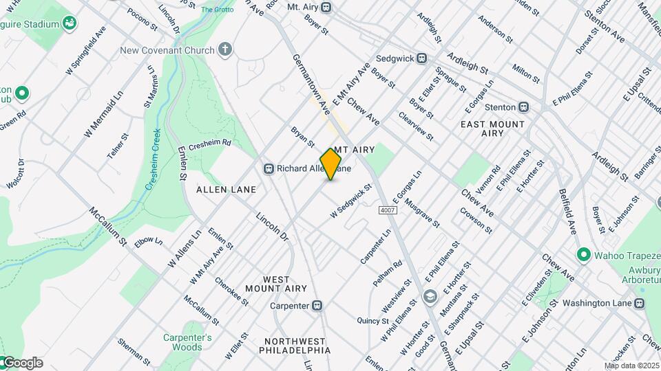 128 W Mt Pleasant Ave Map and Location Details