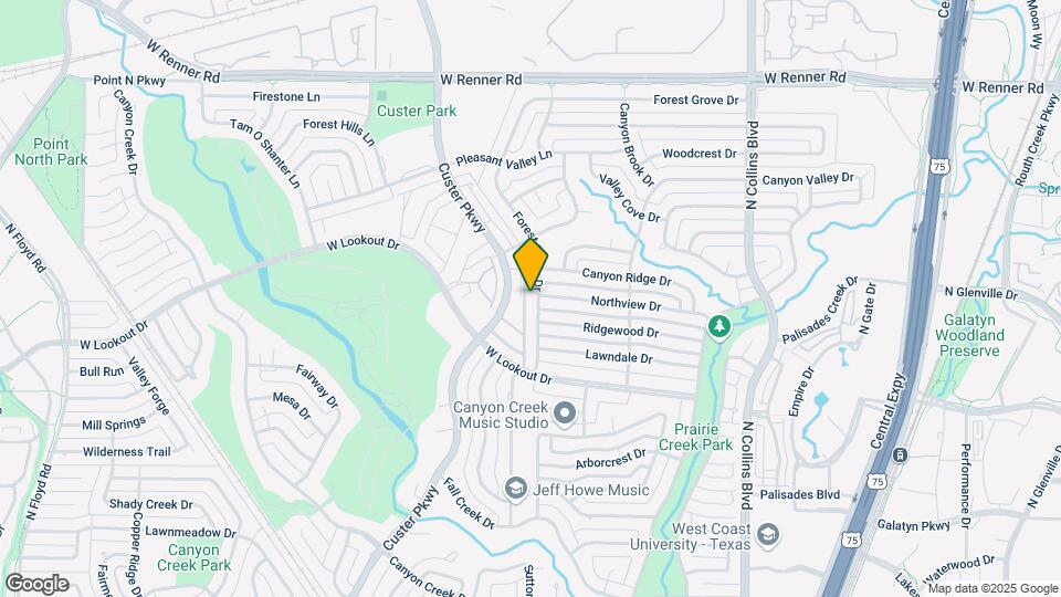 2625 Forest Grove Dr Map and Location Details