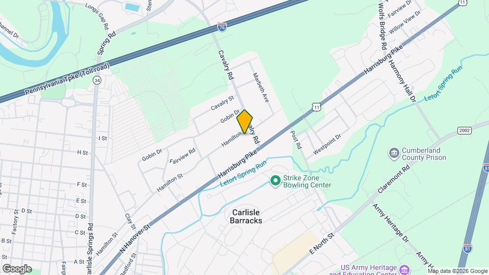 927 Hamilton St Map and Location Details