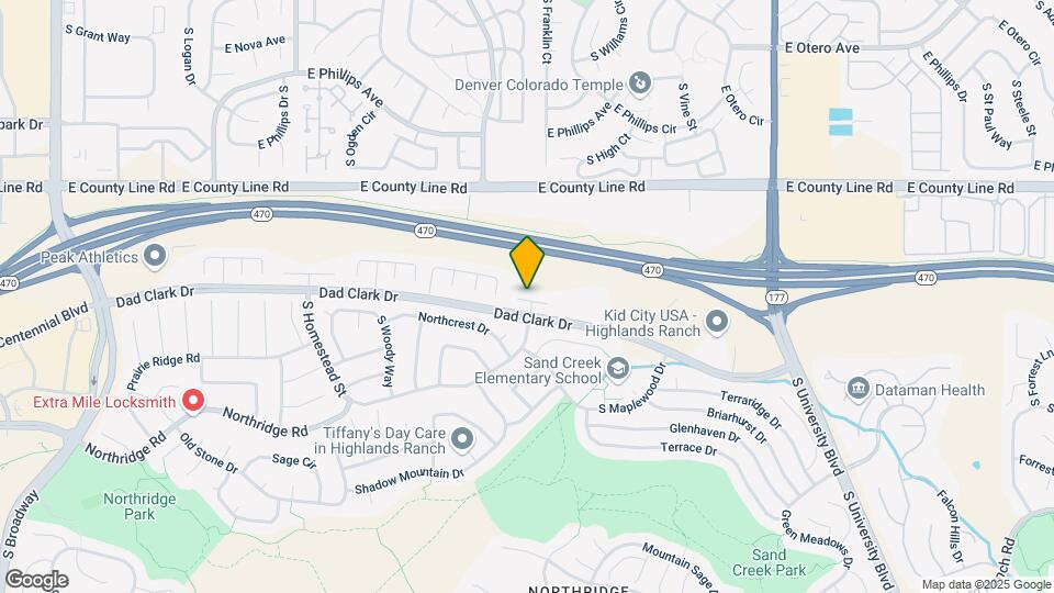 1581 Northridge Dr-Unit -Rm B (middle bedroom) Map and Location Details