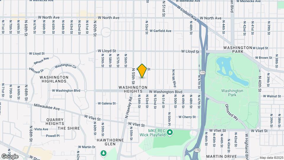 1748 N 54th St, Unit 1748 upper Mapa y Detalles de la Ubicación