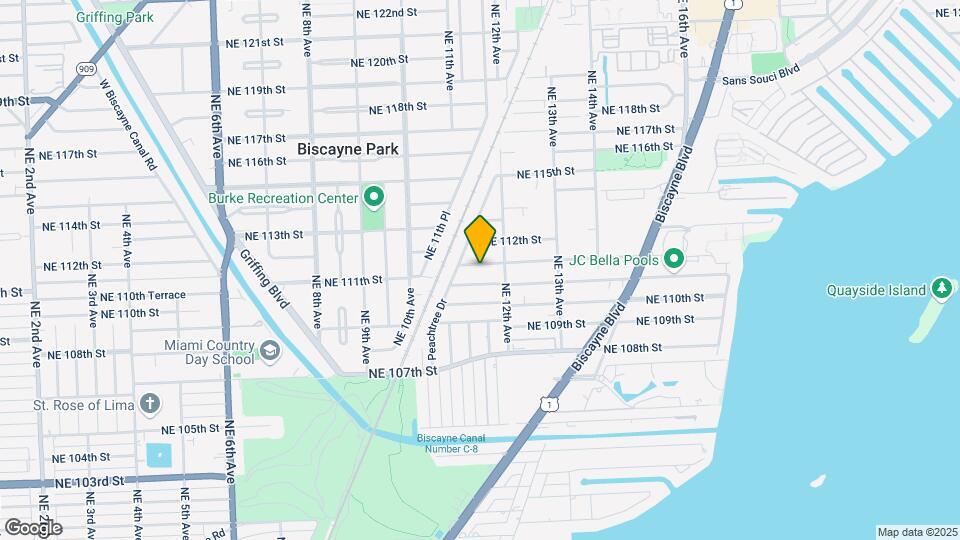 1160 NE 111th St, Unit B Map and Location Details
