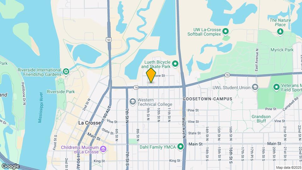 909 La Crosse St Mapa y Detalles de la Ubicación