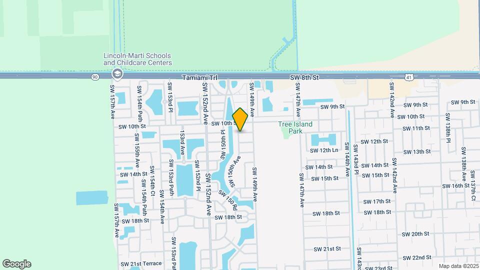 14992 SW 11th St Map and Location Details