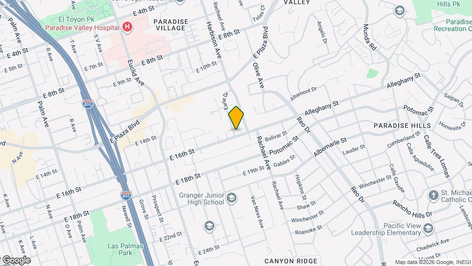 3005 E 16th St Map and Location Details