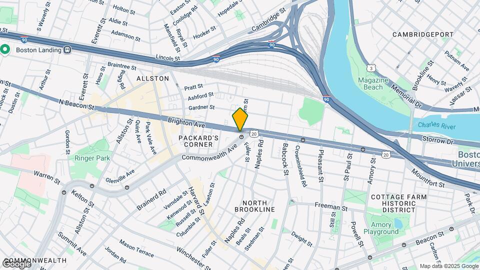 1111 Commonwealth Avenue Map and Location Details