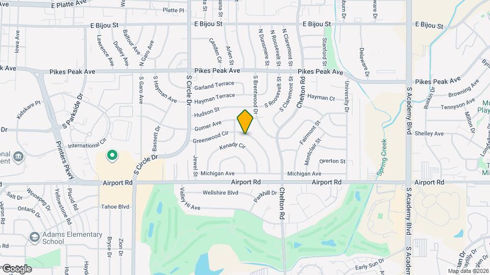 3119 Greenwood Cir Map and Location Details