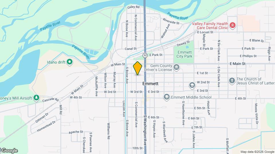 210 S Commercial Ave Map and Location Details