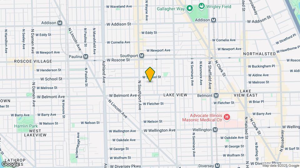1322 W Melrose St Map and Location Details