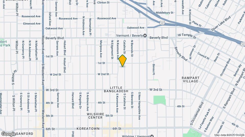 123 S Catalina St Map and Location Details