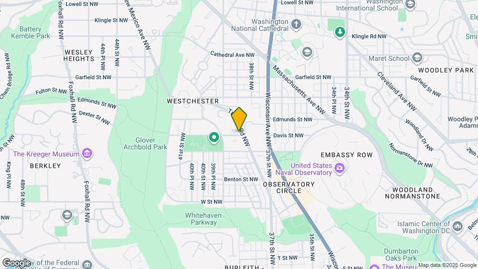 3815 Davis Pl NW Map and Location Details