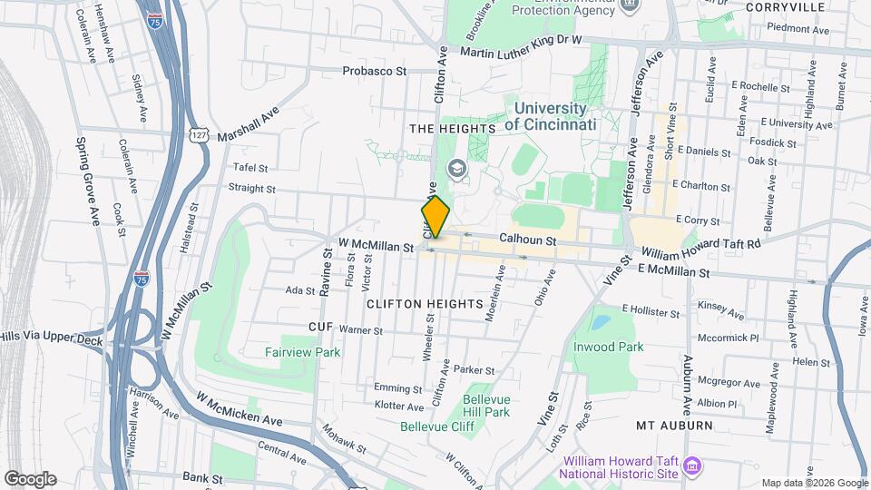 228 W McMillan St, Unit 1 Map and Location Details