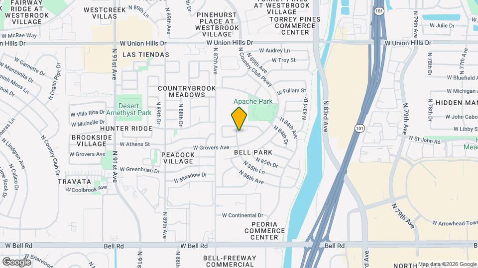 17857 N 85th Ln Map and Location Details
