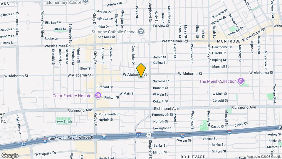 2128 Sul Ross St Map and Location Details