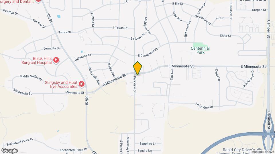 4108 Parkview Dr Map and Location Details