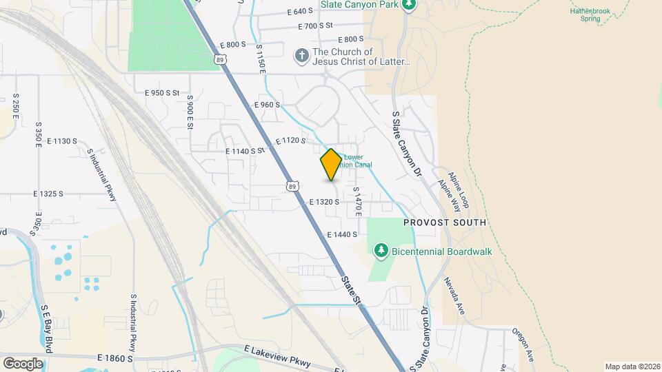 1256 S 1410 E Map and Location Details