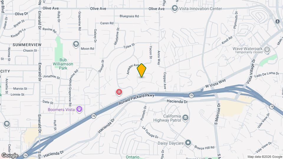 1143 Hackamore Rd Map and Location Details